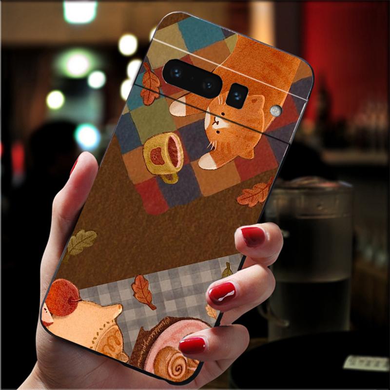 Fun Cat Phone Case For Google Pixel 10 9 Pro XL 10 9A 8 7 6 Pro Pixel 8A 7A 6A Pixel 8 7 6 5