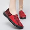 Женские плетеные кроссовки женские прогулочные туфли повседневные вулканизированные женские модные трикотажные плоские женские туфли без застежек удобные женские большие размеры