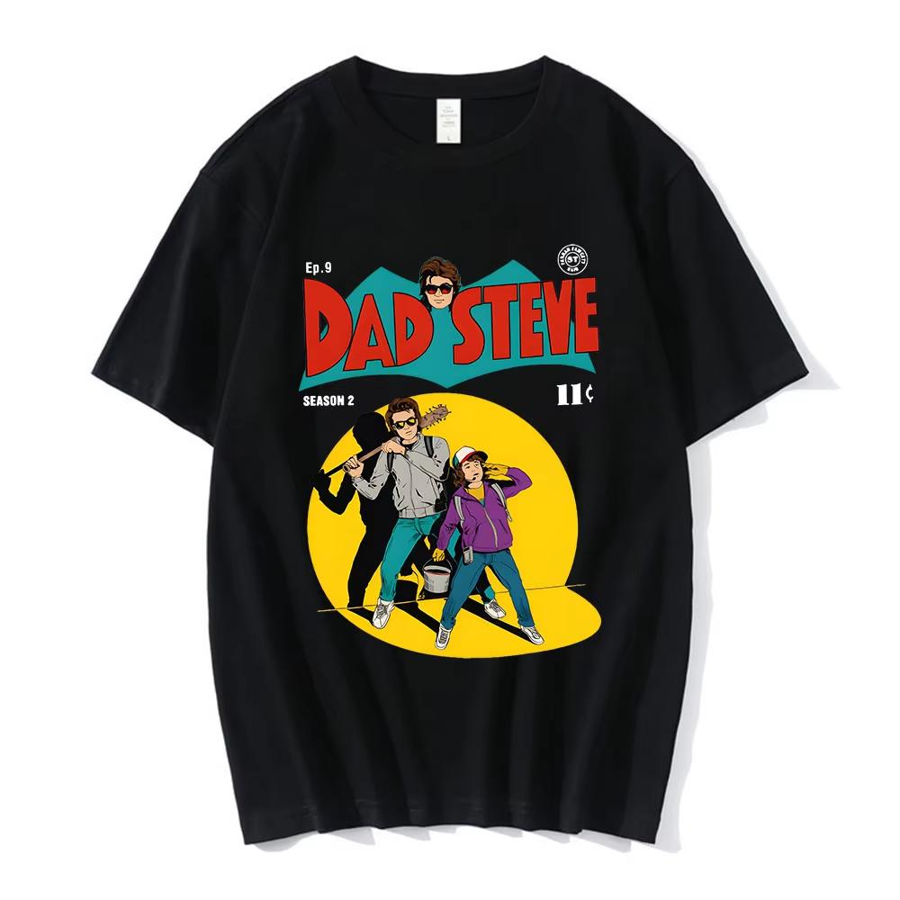 2026 Steve Harrington Tshirt Womens Printed Tshirt Unisex ShortSleeve LooseFit Cotton TShirt Harajuku Street Style Top
