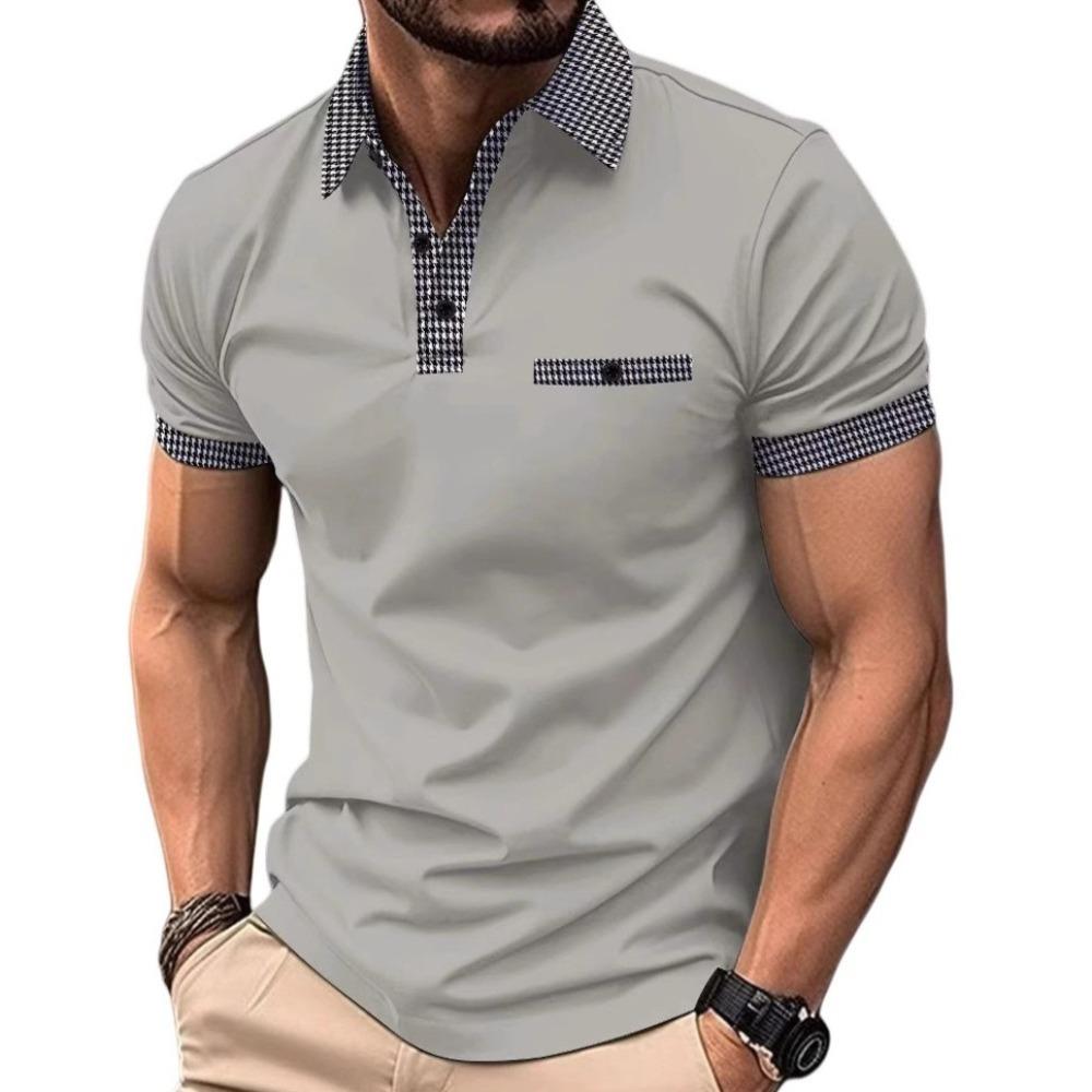 Мужские рубашки с коротким рукавом Лоскутная рубашка Летние повседневные рубашки с отложным воротником Рубашки в пляжном стиле для отпуска