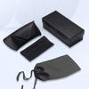 Storage Box with Wipe Cloth Faux Leather Sunglasses Case Portable Eyewear Pouch