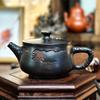 Dharma Purple Pottery Vintage Handmade Teapot Керамический резной чайник Kung Fu Teapot Одиночный чайник Наборы для приготовления чая Pu'er Чайник