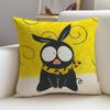 Fun RRanma S Cushion Cover Breathable and skinfriendly linen pillowcase square removable and washable cushion