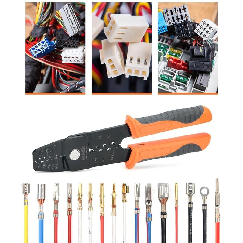 Многофункциональные обжимные клещи Вместимость 0,05-2 мм² Обжимные клещи для контактов типа «папа» и «мама» Du-pont Клеммные вилки для жгутов проводов