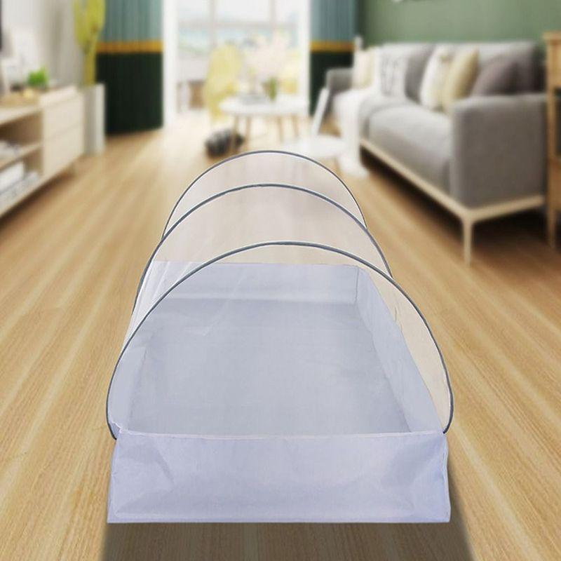 Противомоскитная дорожная сетка портативная с сетчатым дном, сетка для сна, удобная дышащая складная москитная сетка для кровати