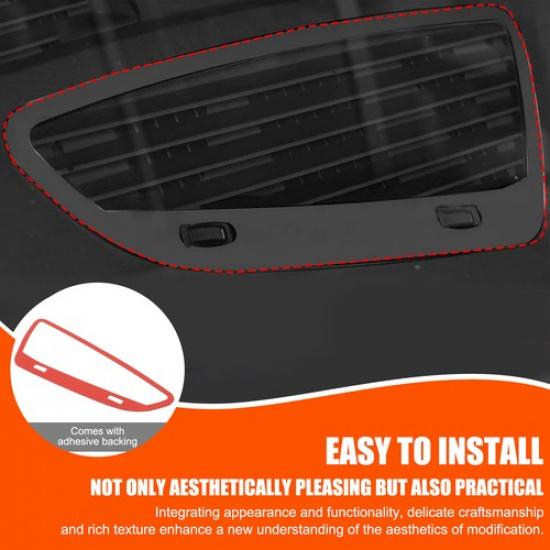Piano Black Center Air Vent Trim Sticker For Alfa Romeo 159/Brera/Spider 2004-11
