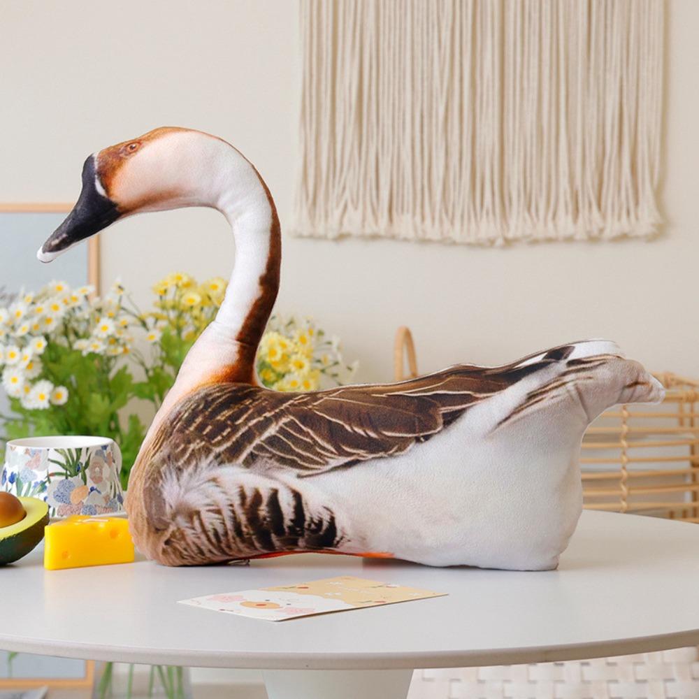 Simulation Design 3D Bird Plush Toy Lifelike Texture Stuffed Doll New Stuffed Goose Toy Home Decor