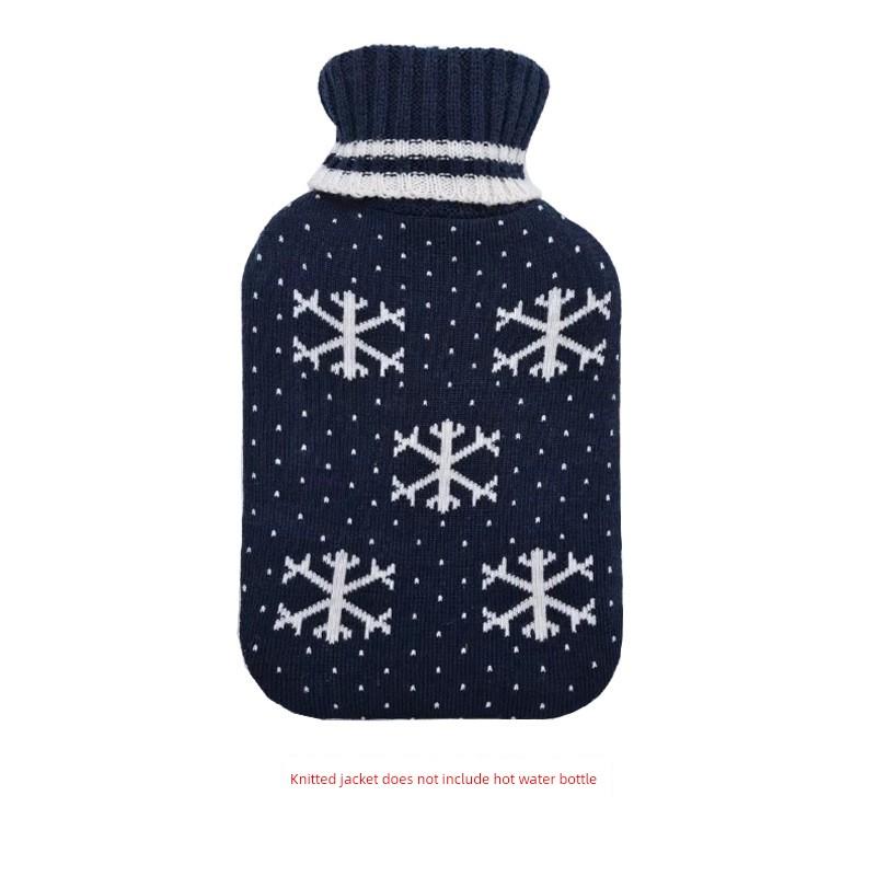 Hot Water Bottle Protective Cover, Winter Plush Cover, Cartoon Cloth Cover, Hand and Foot Warmer, Water-Filled Hot Water Bottle, Knitted Cover