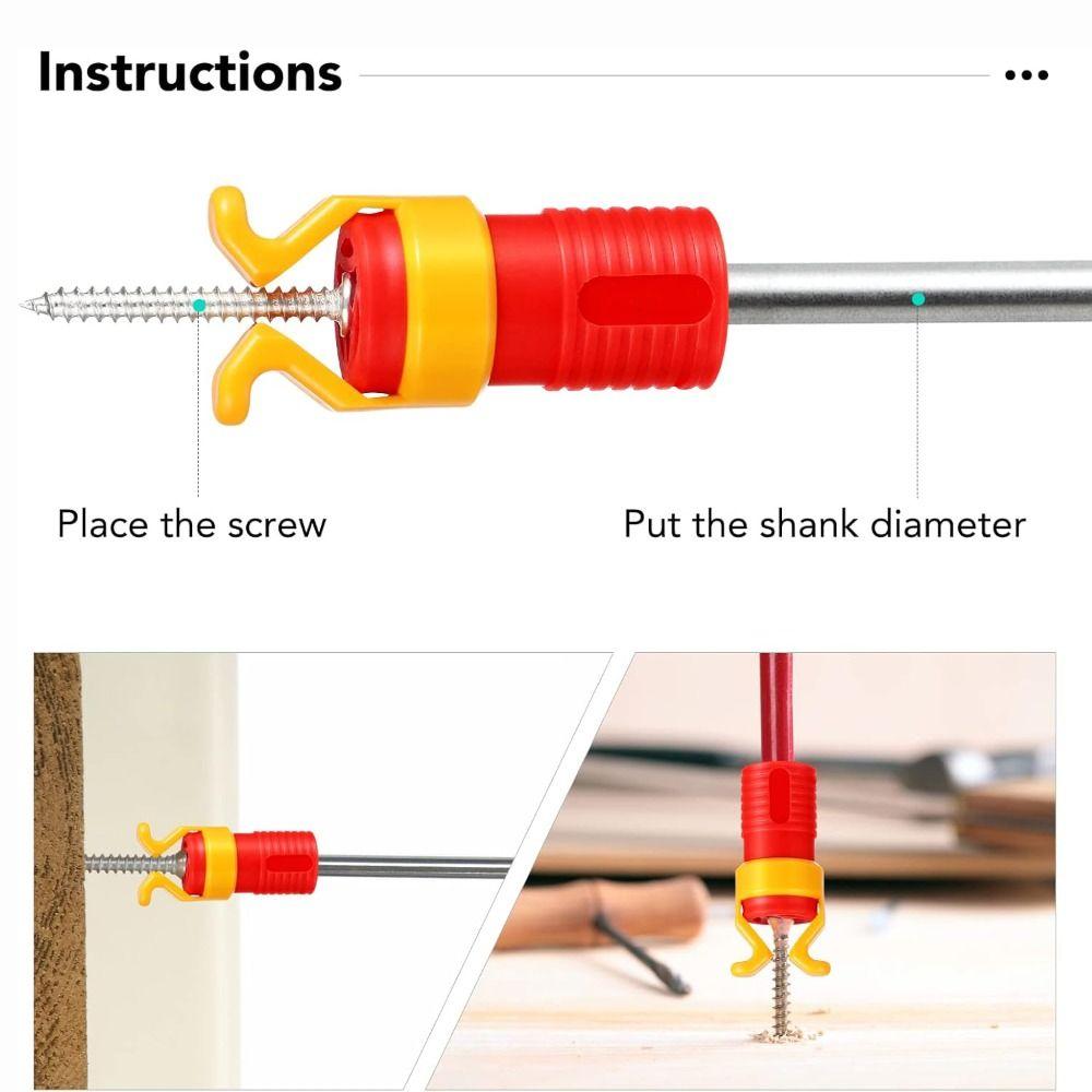 Plastic Screw Holder Tool Depth Control Woodworking Drilling Tool New Screw Gripper Holder