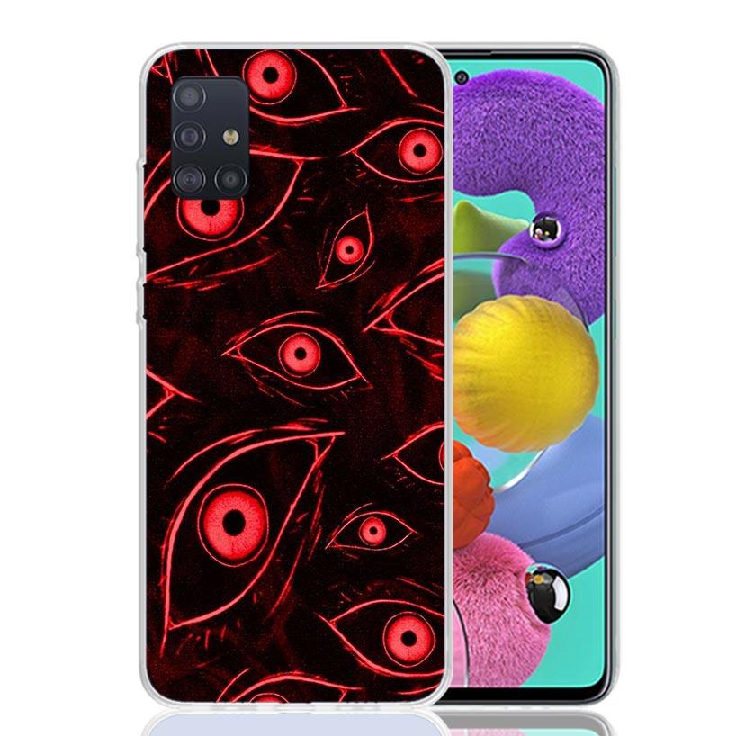 Scary Face Eyes Phone Case for Samsung Galaxy A52 A51 A50S A12 A22 A32 A72 A10S A30S A31 A71 Note 20 Ultra 10 Plus S10 Galaxy A5