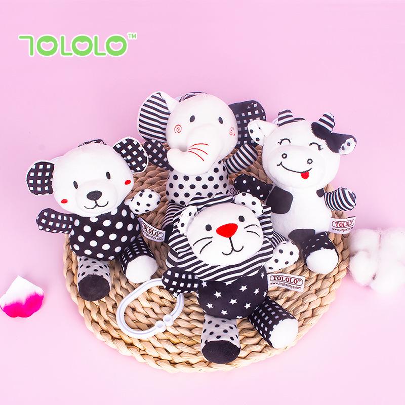 TOLOLO Детский мультяшный мобиль с животными, черно-белый