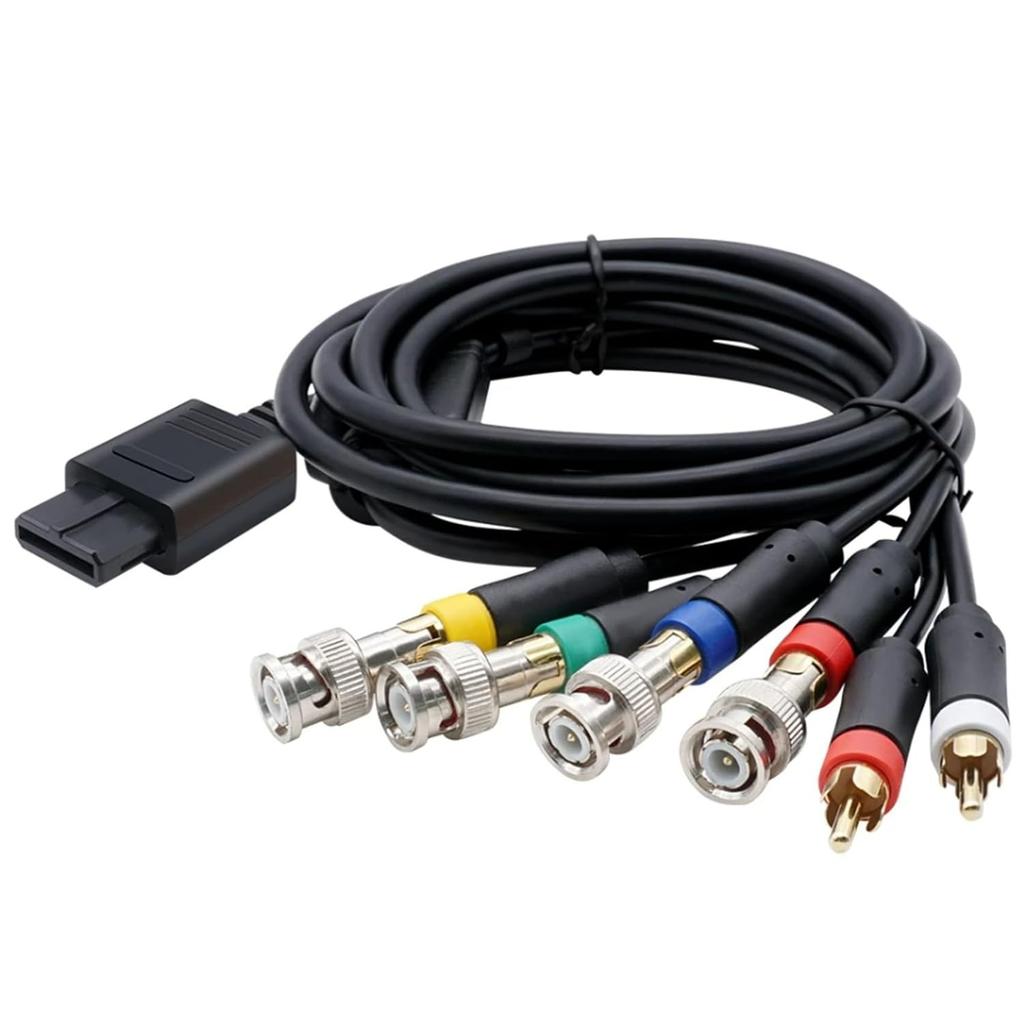 Cable for N64 Video Consoles Composite Cable with Strong Stability, Black