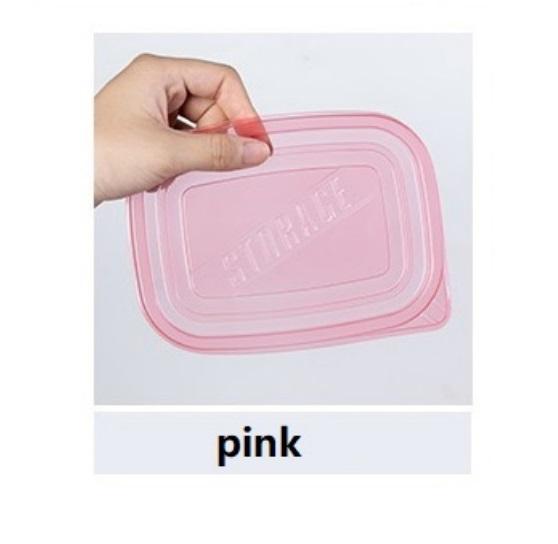 Шесть прямоугольных пластиковых контейнеров для еды объемом 709 миллилитров с цветными КРЫШКАМИ, ланч-боксы, подходят для хранения фруктов и еды