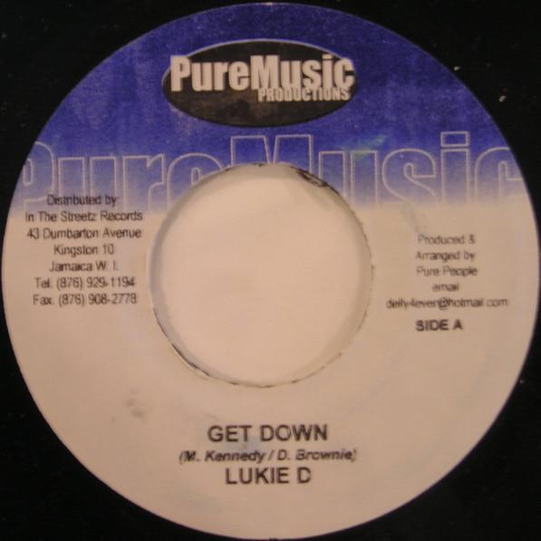 7-дюймовая пластинка LUKIE D / RED RAT & ANTHONY RED ROS - Get Down / Nuh Better Than You NONE Pure Music Prod 2003 Ямайка Регги, Ска и Даб Б/у