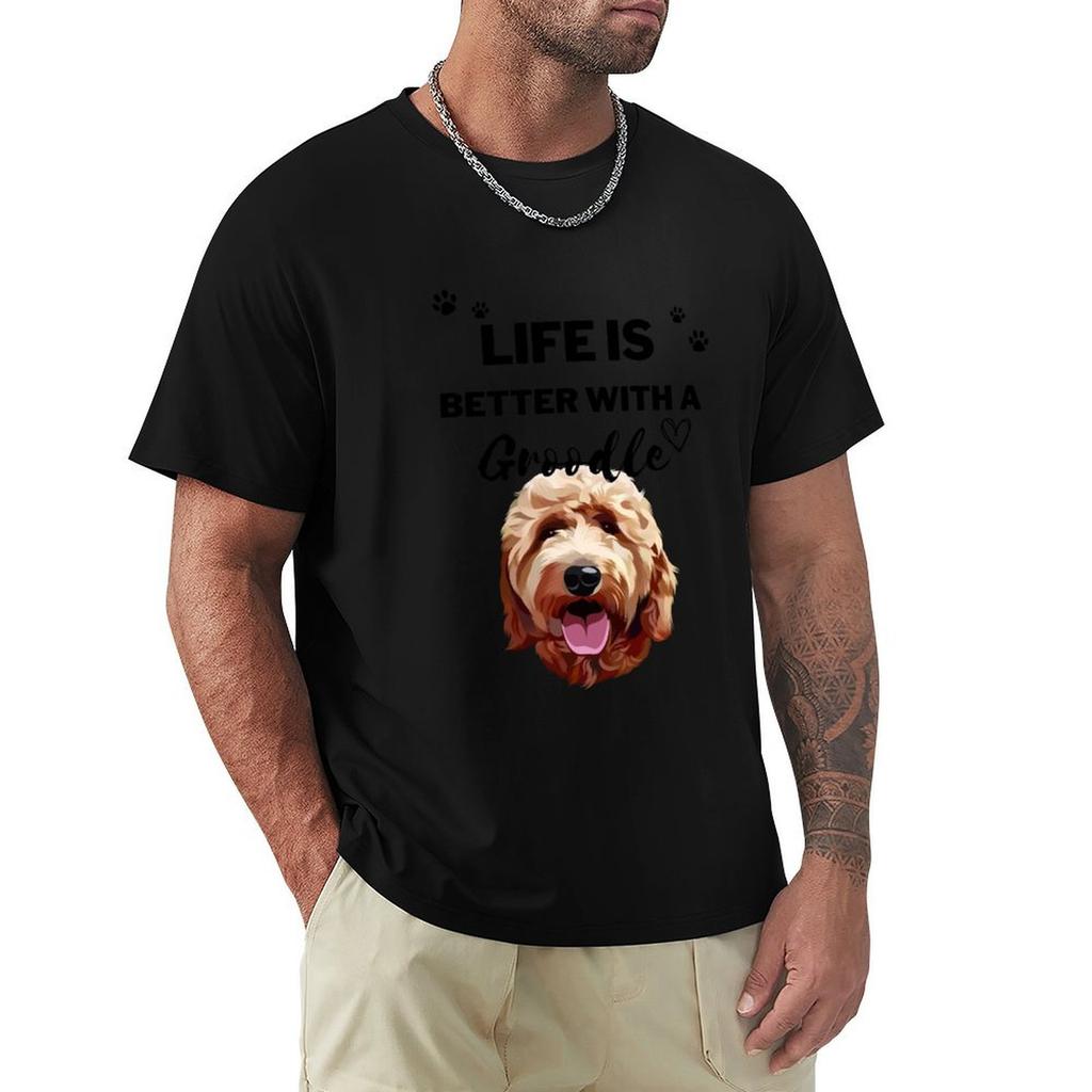 Groodle Doggo Dog Golden Doodle Life Is Better With A Groodle Tshirt T Shirt For Unisex Tshirt