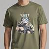Ukraine Cat Army Uniform Zelensky Tshirt Cotton Unisex Woman Casual Tees Patriotic Ukrainian Gift Ukrainian Trident Streetwear Tops