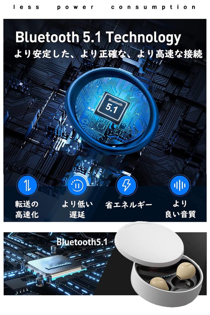 SZHTFX Наушники-невидимки, Bluetooth 5.1, Физическая кнопка, Бинауральный/Монофонический режим, Левый и правый отдельные наушники, Телесный цвет, Полностью беспроводные, Батарея