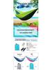 Outdoor Lightweight Parachute Fabric Double Hammock for Travel and Leisure
