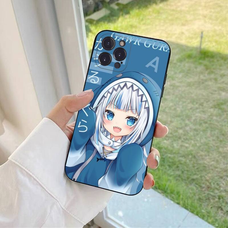Чехол для телефона YNDFCNB Gawr Gura для iPhone 6 7 8 Plus 11 12 13 14 Pro SE 2020 MAX Mini X XS XR, задняя крышка Funda