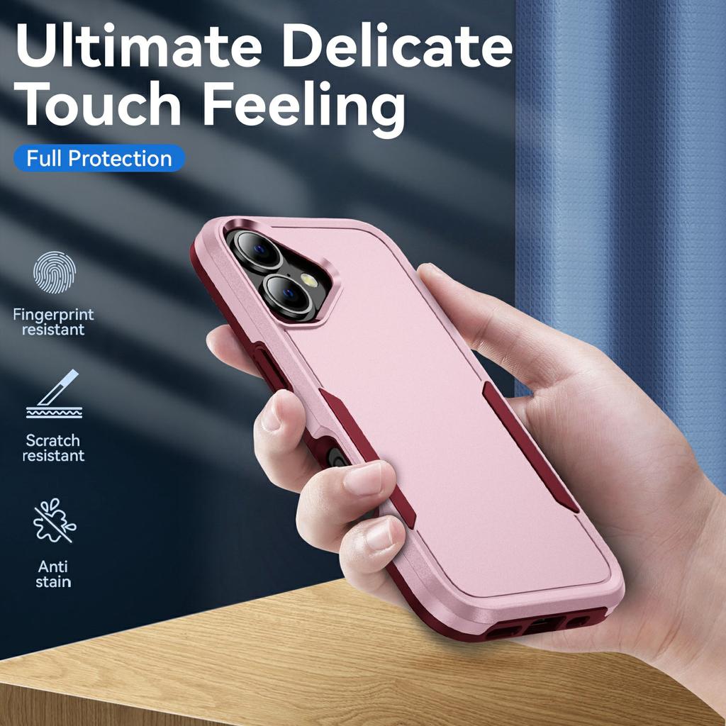For iPhone 17 Case PC + TPU Military Grade Drop Protective Phone Cover