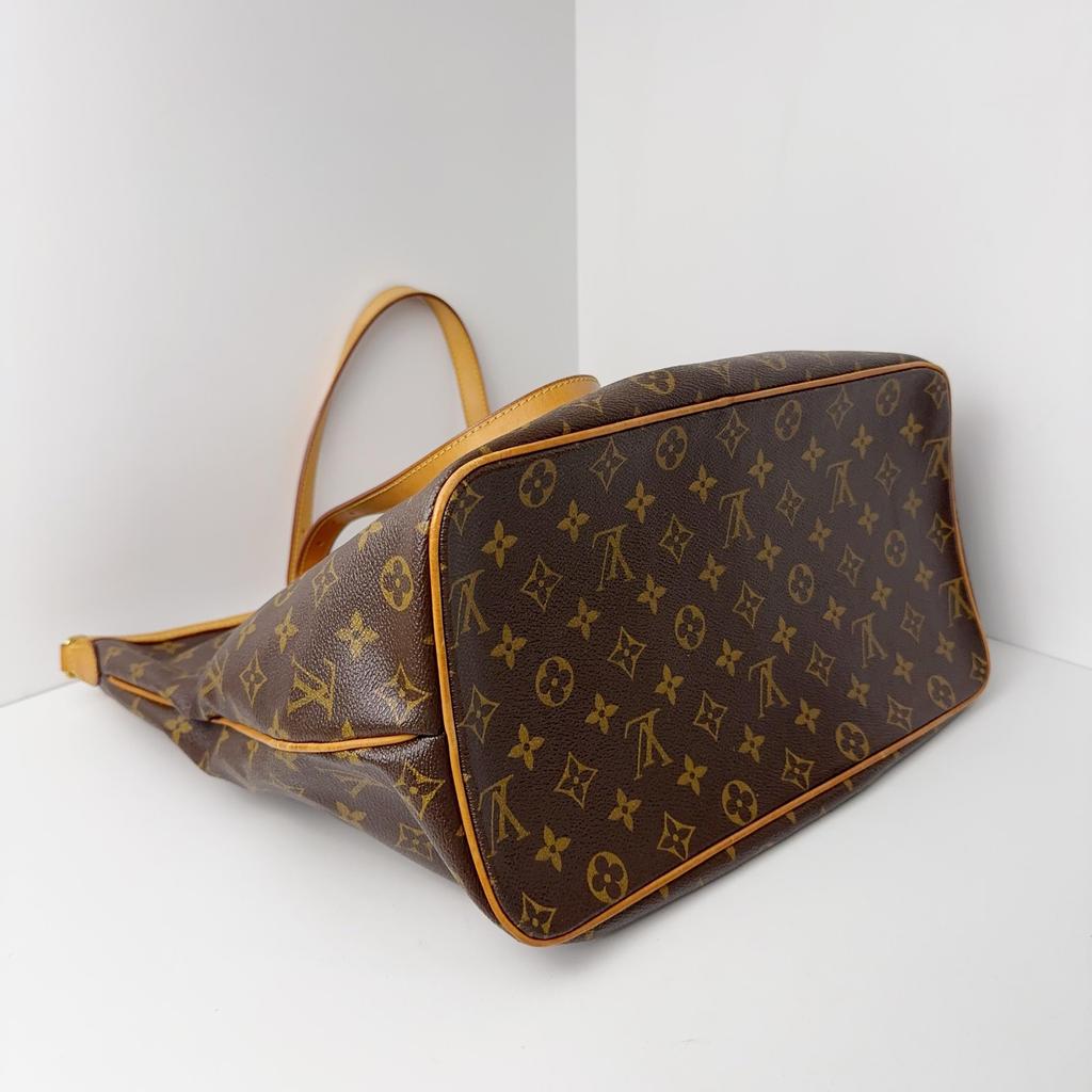 [Pre-Owned] Palermo Large Brown Coated Canvas Monogram Shoulder Bag - Very Good #1WF1FU7