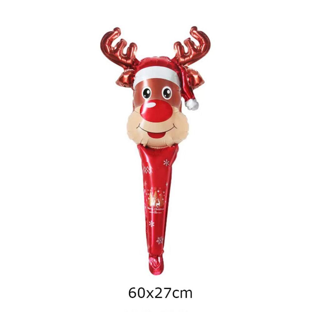 Пряничный человечек Рождественская палочка Воздушные шары С Рождеством Новым годом Воздушный шар Сценическая раскладка