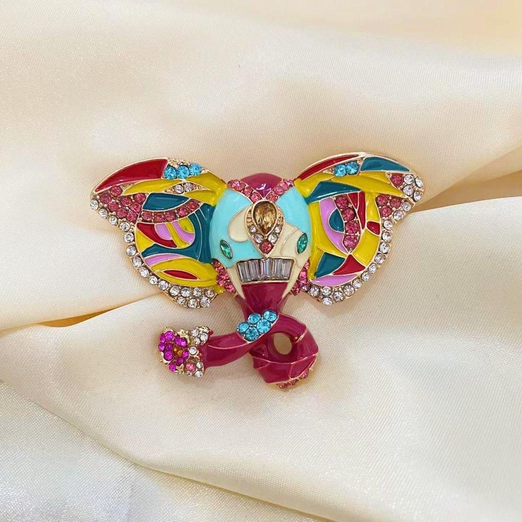 Elephant Retro Palace Femininity Ethnic Accessories Gift Brooch