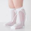 Летние детские носки для девочек с бантами Элегантные принцессные детские носки для девочек Сетчатые тонкие Носки для малышей Новорожденных