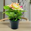 Artificial Potted Peony Flower Home Office Living Room Table Centerpiece Wedding Faux