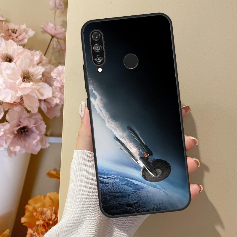 Арт 'Космический корабль' для чехла Huawei Nova 12i 8i 11i 12s 9 10 SE Y60 Y70 Y90 Y72 Y73 Y61 Y91 P60 Pro P30 P40 Lite