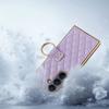 Leather case with ring for Samsung Galaxy Z Fold 7 - purple