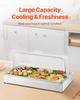 Countertop Food Serving Display Container Condiment Dispenser with Lid