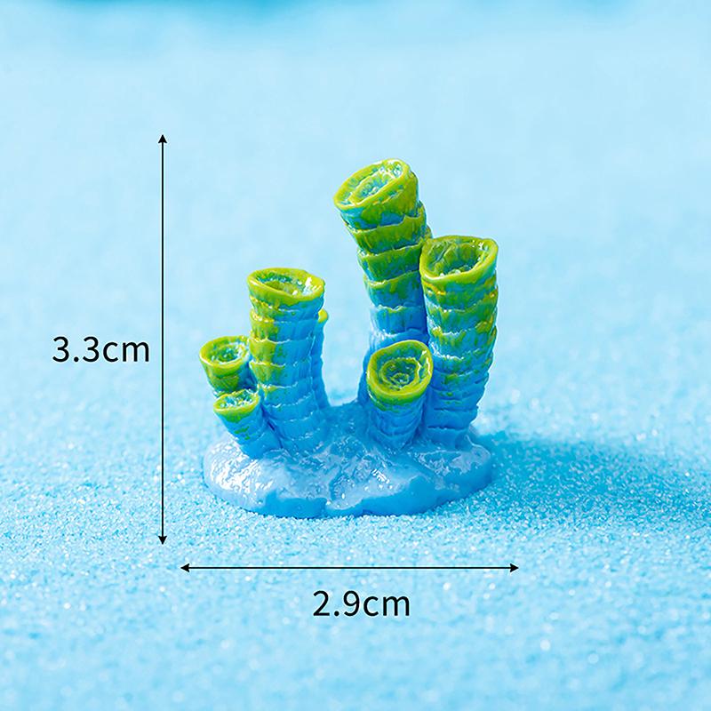 Colorful Resin Aquarium Mini Artificial Coral Shell Reef Landscape Fish Tank Underwater Ornament Aquarium Accessories