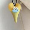 Large Mouth Cartoon Doll Keychain with Lanyard Bag Hanging Decoration Smiling Doll Charm Key Holder Bag Accessory