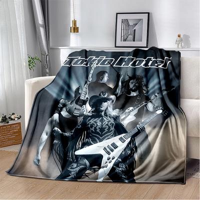 2025 Новый Стиль Tokio Hotel Рок-группа Билл Том Каулитц Плед, Мягкий Плед для Дома Спальни Кровати Дивана Покрытие Подарок для Детей
