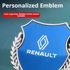 For Renault 2026 New Hub Caps Metal Car Trunk Window Side Emblem Badge Decal Sticker For Renault Clio Megane Trafic Captur Maste