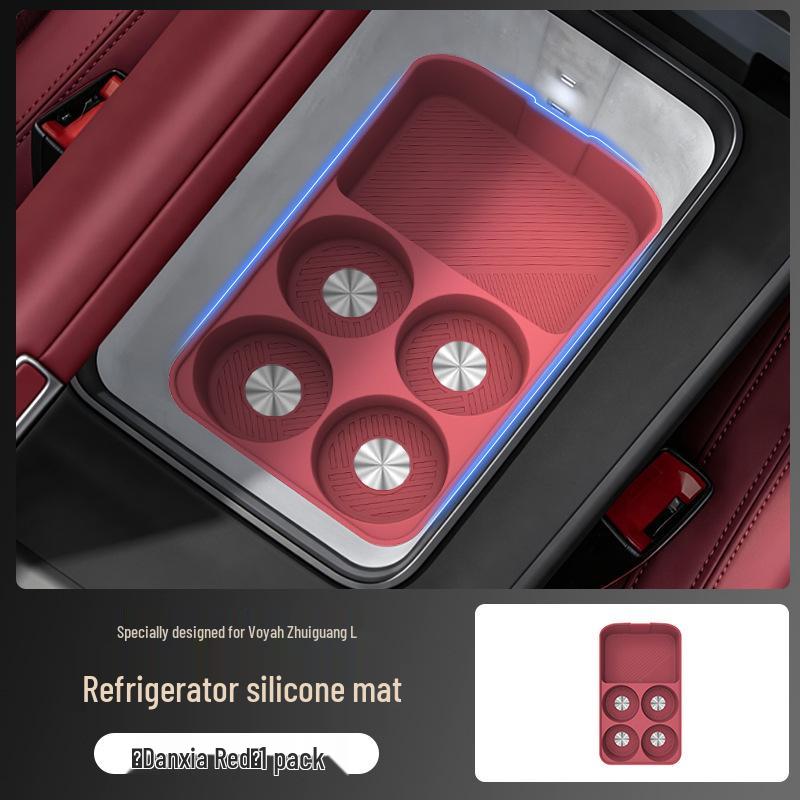 Silicone Car Cup Holder Mat for Lantu Free L Refrigerator - Stylish and Practical Accessory