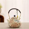 Flower Rose Teapot Chinese Beam Pot Anti-scalding Household Filter Single Pot Niche Design Tea Pot