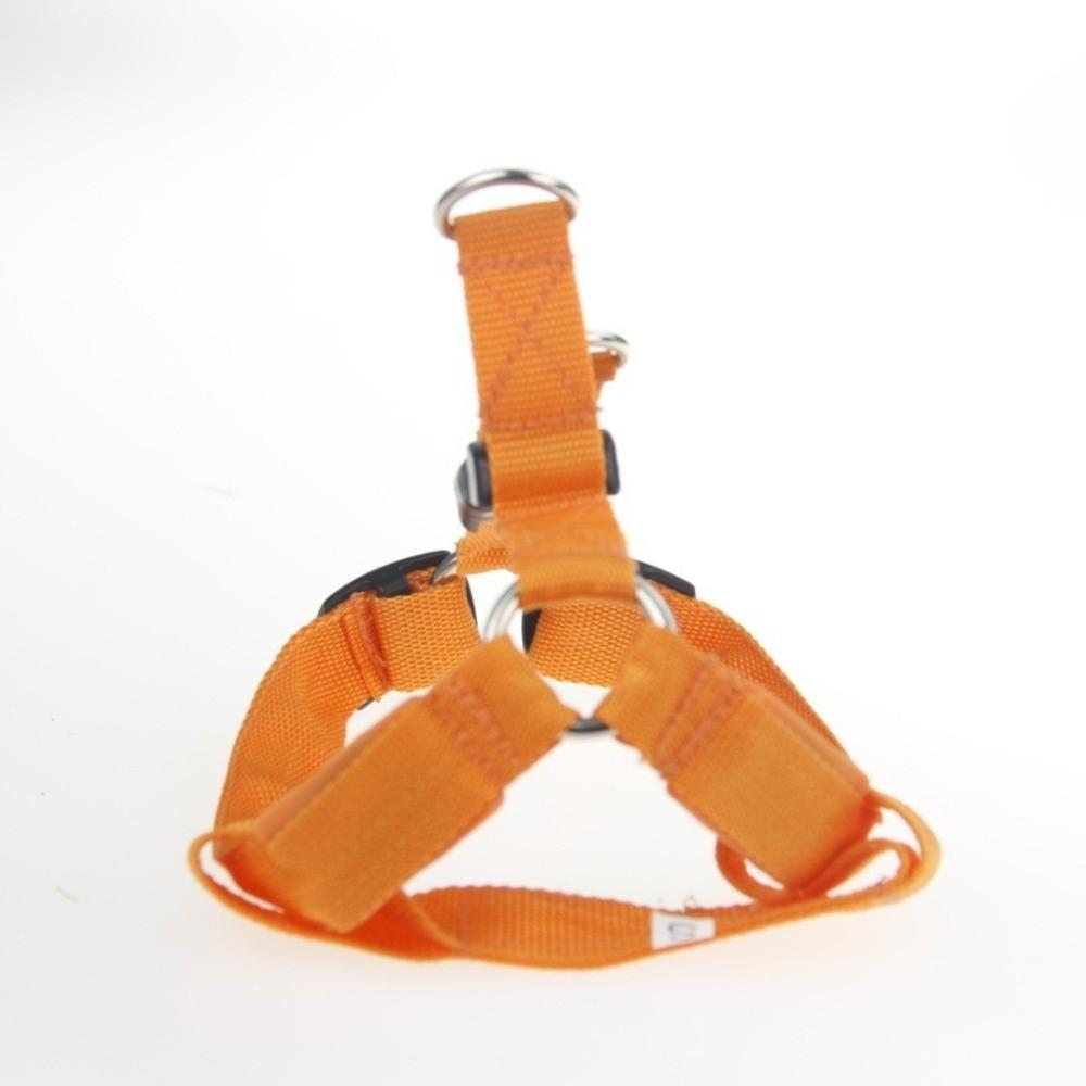Durable Light Up LED Dog Harness Adjustable Rechargeable Luminous Pet Chest Strap Soft Flashing Dog Glowing Vest Pet Safety