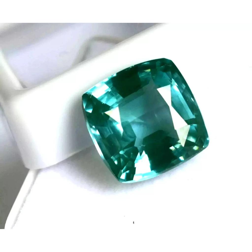 Stunning Green Sapphire Natural Cushion Cut 9.60 Ct Certified Loose Gemstone