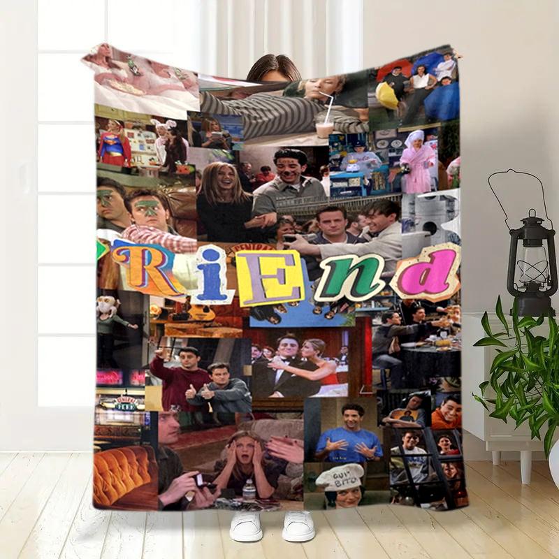 1PC Friends printed blanket, all season lightweight home office outdoor nap multifunctional blanket A9