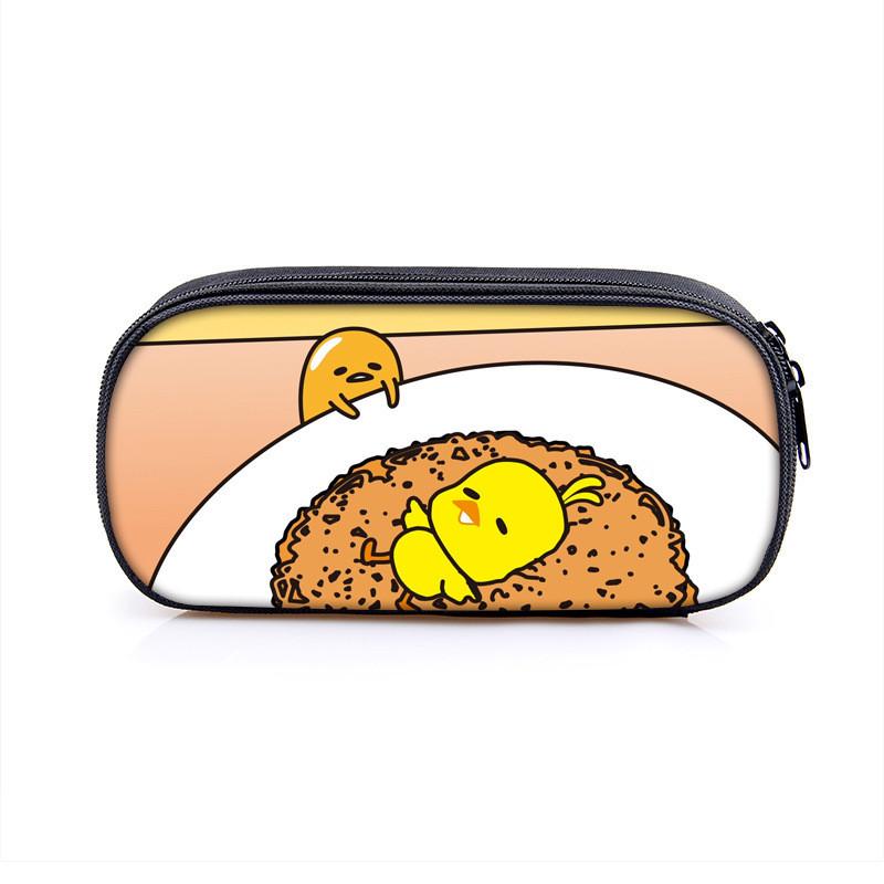 Пенал-органайзер Gudetama (Желток яйца) с большой вместимостью, нейлоновый, для студентов и офиса