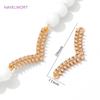 18K Gold Plated Inlaid Zircon Charms Connector For Jewelry,Tree Branch Connector Charms For Bracelet Making,DIY Jewelry Fittings