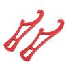 2PCS Firefighting Mini Spanners Lightweight Portable Aluminum Alloy Firefighter Wrench Set Red