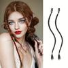 Synthetic Braids Front Side Bangs Long Braided Ponytail Extension Clip In Hair Extensions 2pcs Straight Hairpieces For Women Cosplay