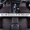 Car Floor Mats For VW Scirocco R 3R 2009-2017 DropShipping Center Interior Accessories 100% Fit Leather Carpets Rugs Foot