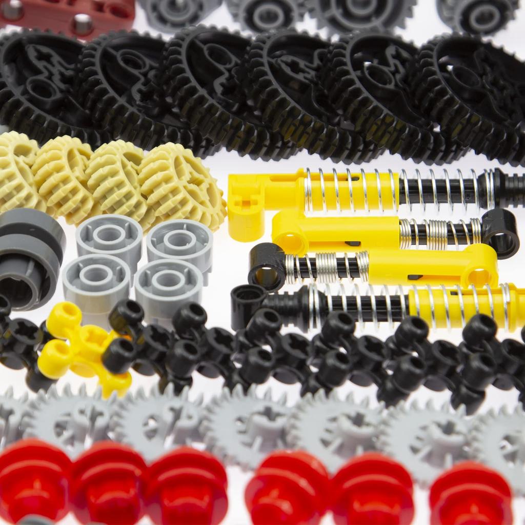 Habow 1085 Деталей Technic Шестерня Ось Штифт Соединитель Совместимый с Lego Technic Амортизатор Колесо Цепь Звено Рама Шарнир Кулачковый механизм Зубчатые колеса