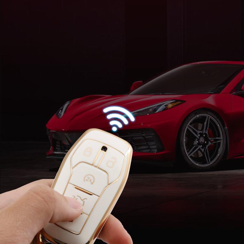 Мягкий чехол для ключей из ТПУ для Ford Fusion Mondeo Mustang F-150 Explorer Edge 2015 2016 2017 2018 автомобильные аксессуары