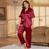 Summer Fashion Leisure Pajamas Two-piece Set Plus Size Loose Trousers Pajamas Thin Section of Homewear