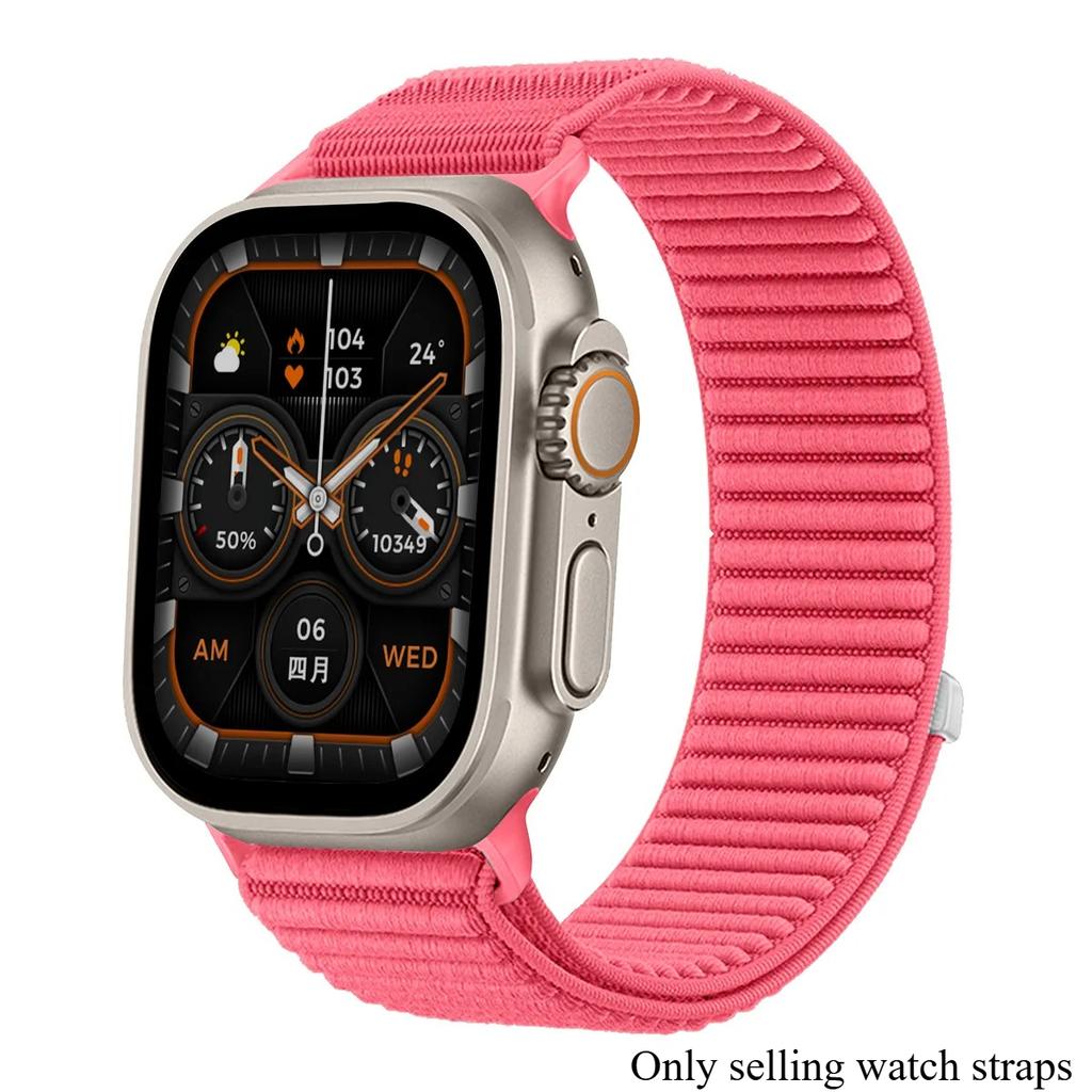 Нейлоновый спортивный ремешок для Apple Watch Ultra3 49 мм 46 мм 45 мм 44 мм 41 мм 42 мм, браслет для iWatch 38 40 мм 11 10 9 8 7 6 5 4 SE, плетеный